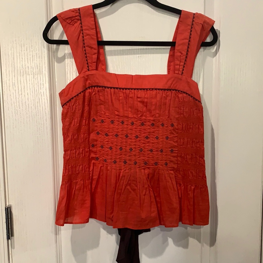 NEW Anthropologie Floreat Cotton & Silk Top 8